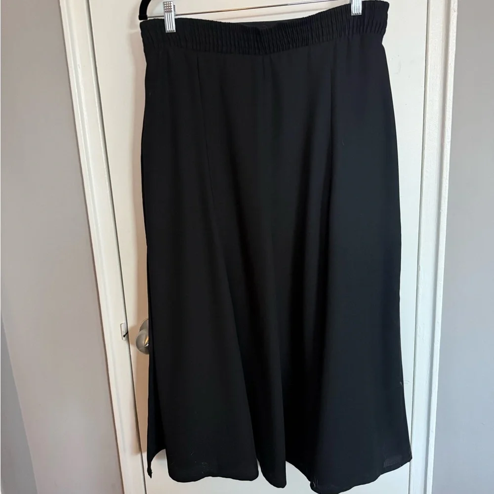 Vintage Joseph Ribkoff Black A-Line Midi Skirt Made in Canada 🇨🇦 - Picture 3 of 6